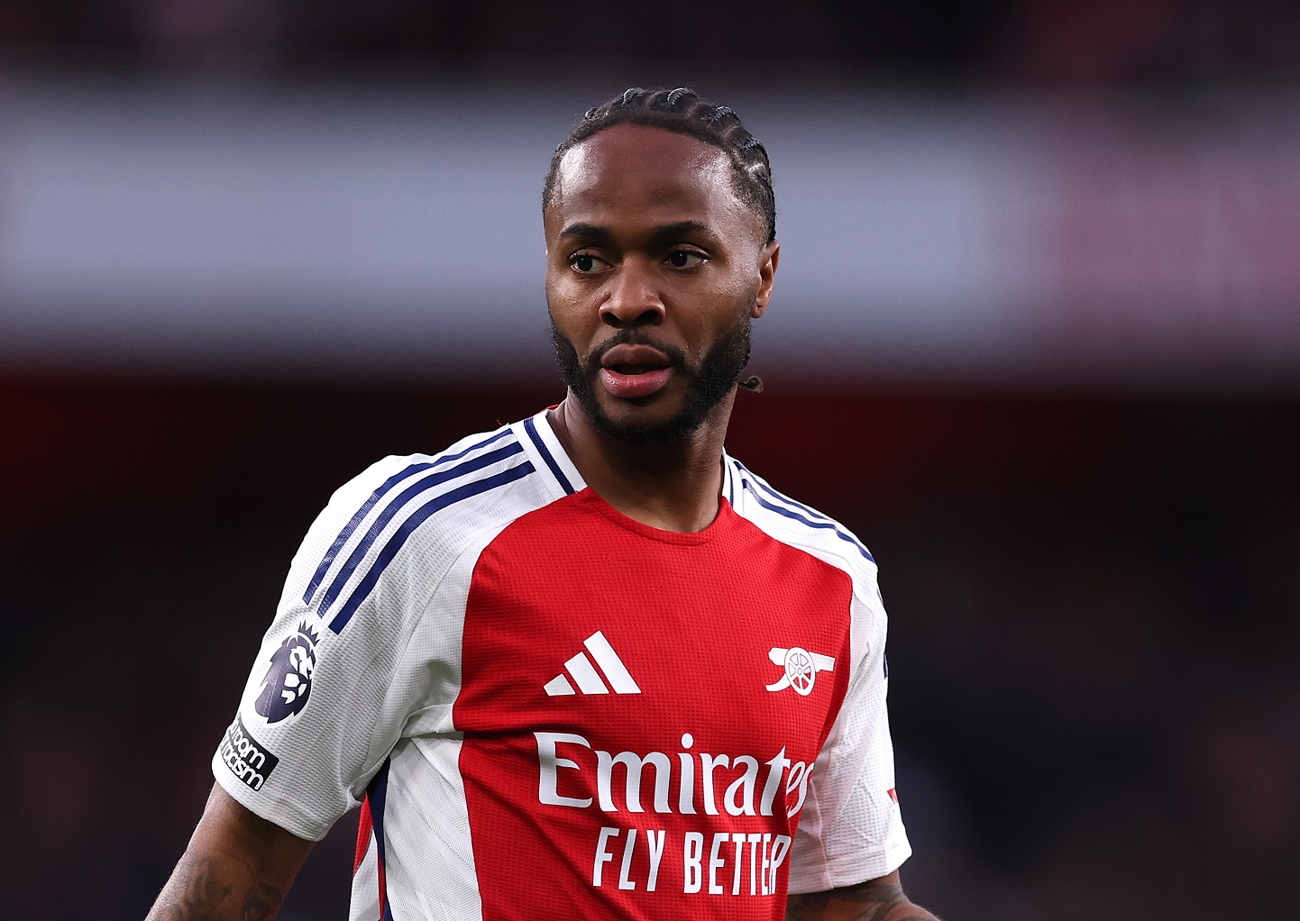 Raheem Sterling during an Arsenal match