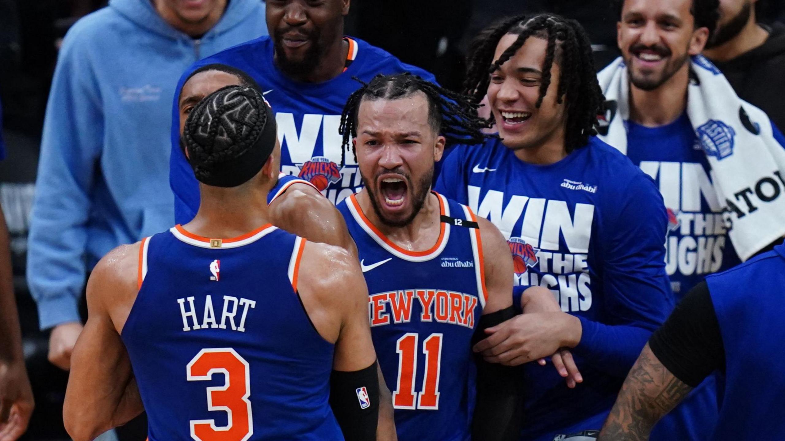 Intense Celtics vs Knicks playoff action