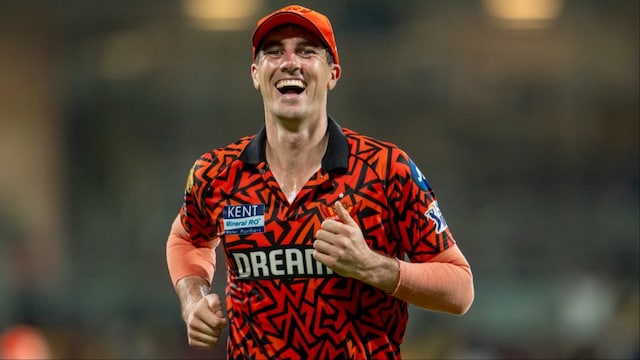 Pat Cummins celebrates on the field, marking Pat Cummins birthday