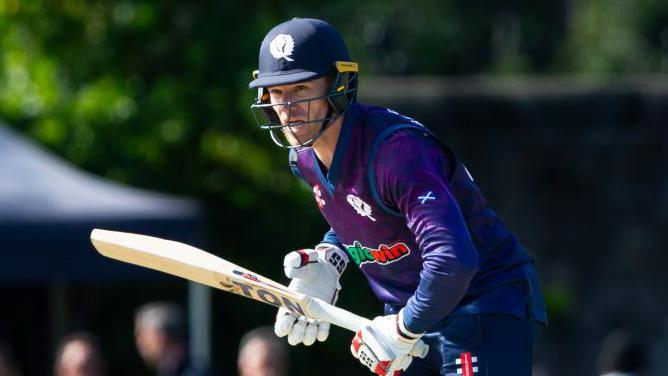 UAE vs Scotland cricket match action