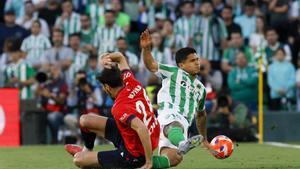 Eric García celebra su gol en el Clásico