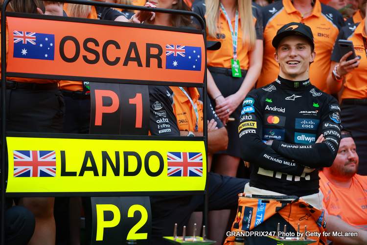 Lando Norris at the 2025 Grand Prix