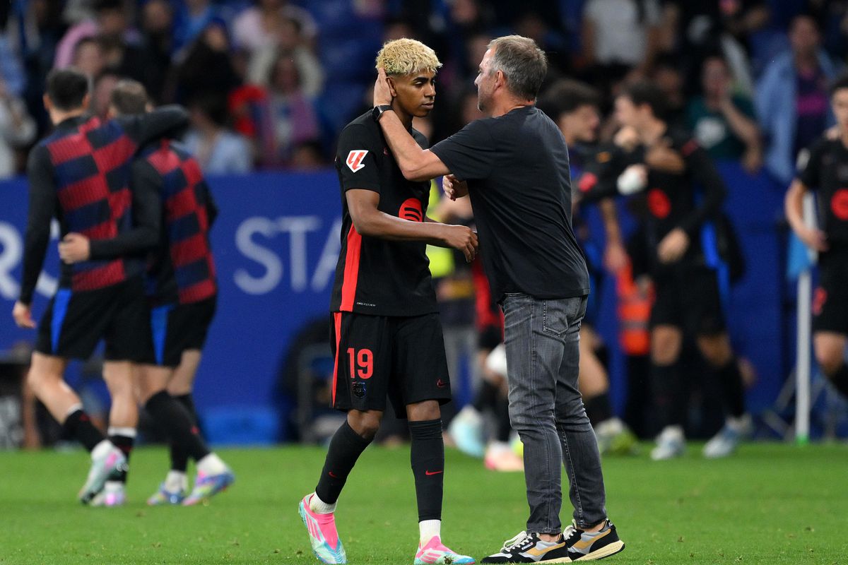 Barca Match celebrations after La Liga victory