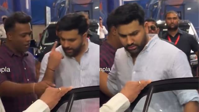 Rohit Sharma with brother Vishal after Wankhede Stand inauguration