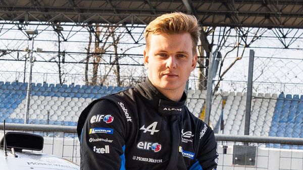 Mick Schumacher in the paddock, focused on his racing comeback journey