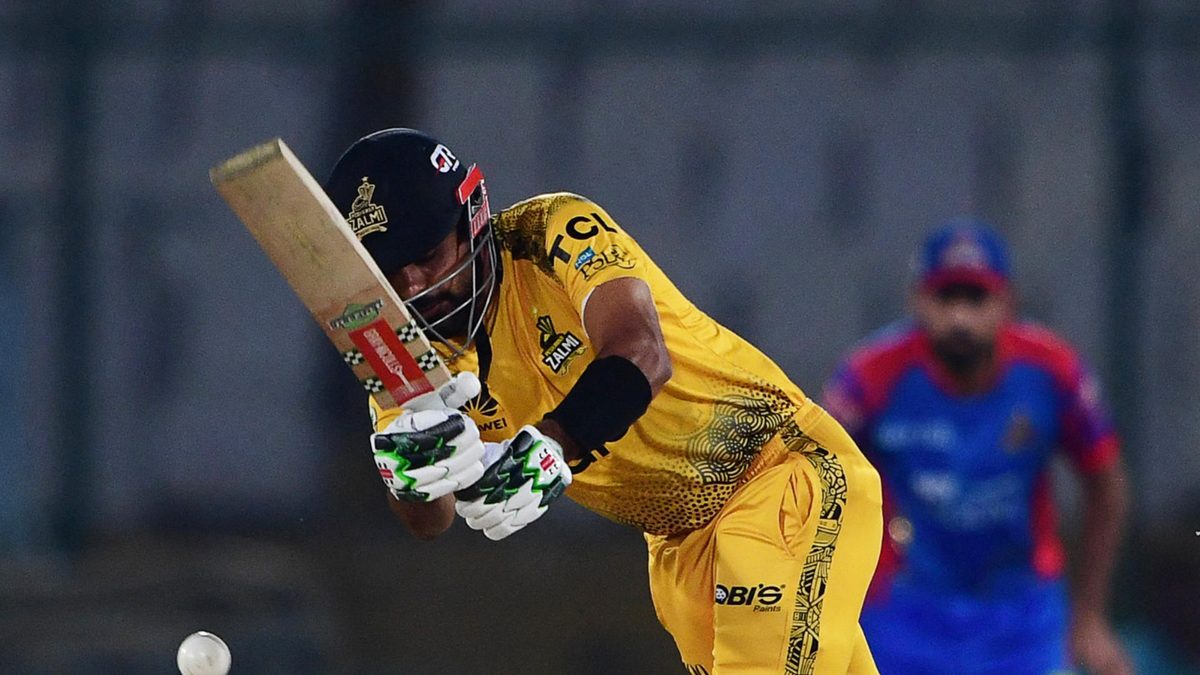 David Warner in action during a franchise league match