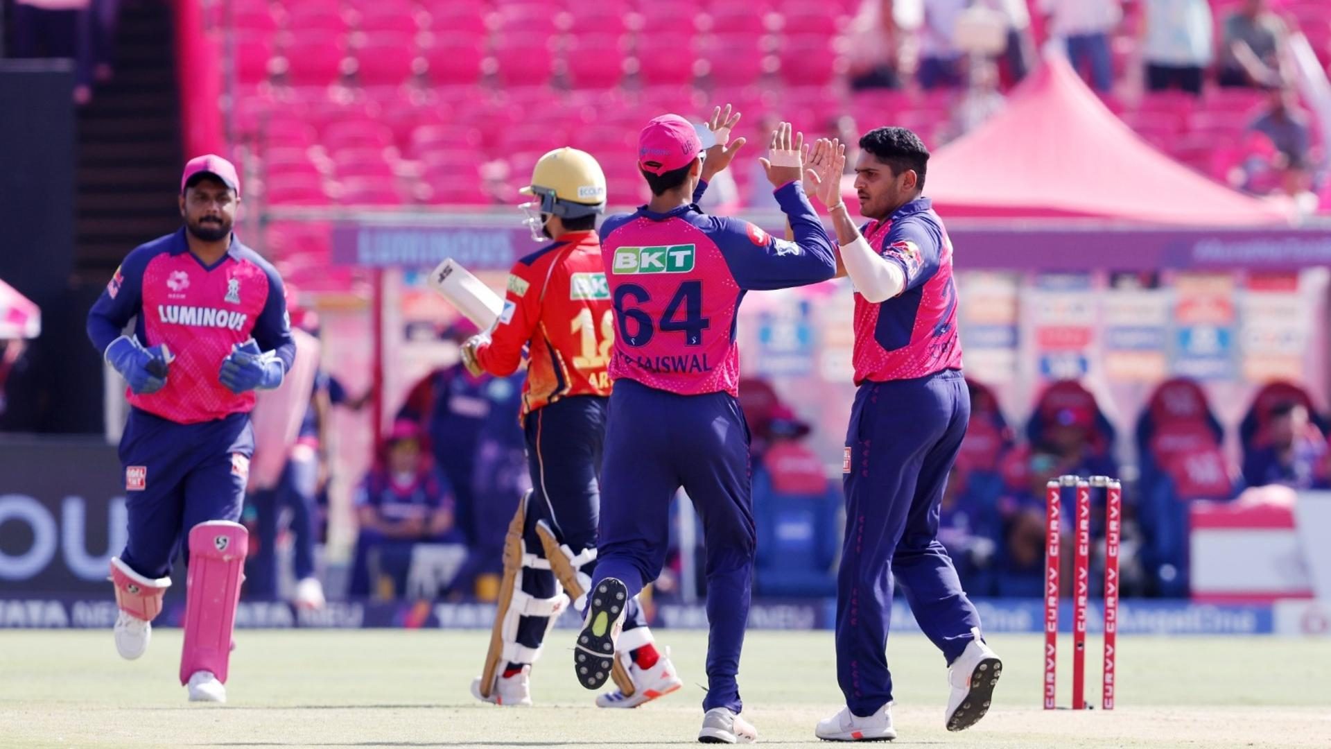 Punjab Kings vs Rajasthan Royals in IPL action - pk vs rr
