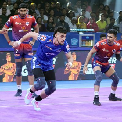 Pro Kabaddi League PKL action in progress