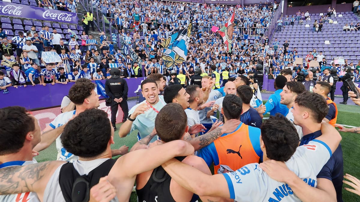 Celebración del gol del Leganés en el partido Las Palmas vs Leganés