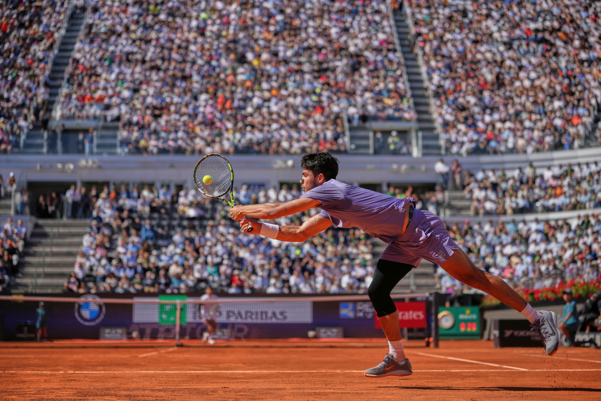 Carlos Alcaraz celebrando su victoria en el Masters 1000 de Roma