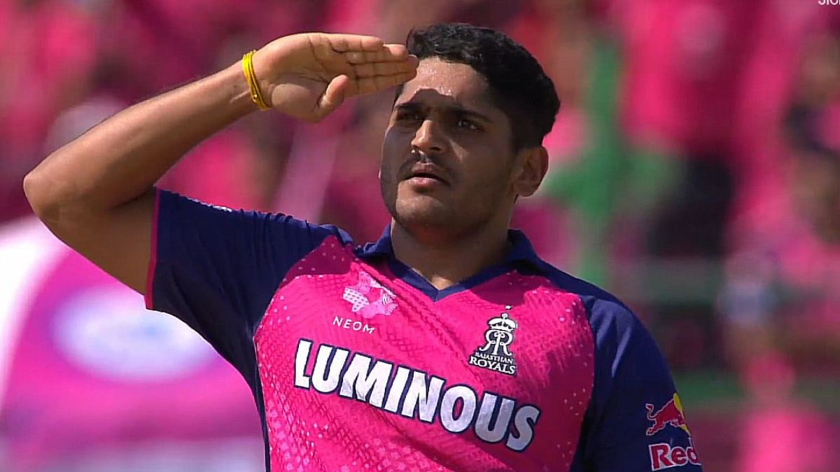 Tushar Deshpande in action during IPL 2025