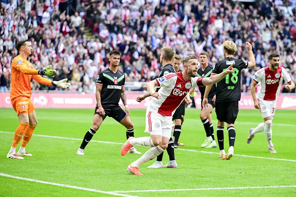 Ajax vs Twente crowd and action at Johan Cruyff Arena