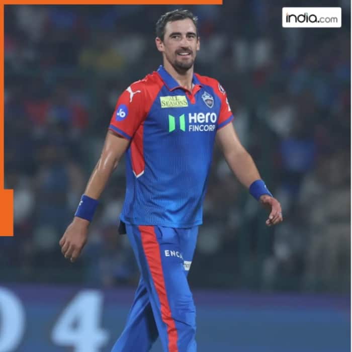 Mitchell Starc IPL action during a crucial match
