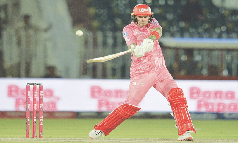 Shadab Khan celebrates a wicket in PSL 2025 action for Islamabad United