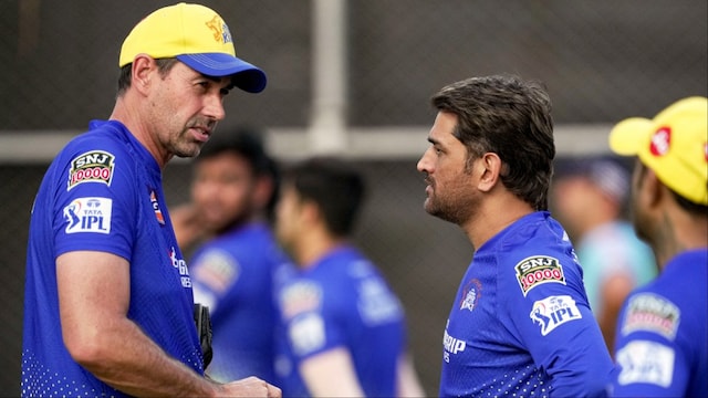 MS Dhoni leading the Chennai Super Kings in IPL 2025