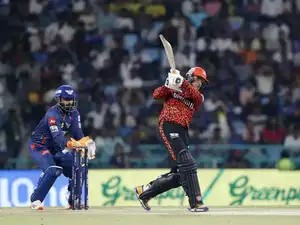 Ravi Bishnoi fielding during an intense IPL match