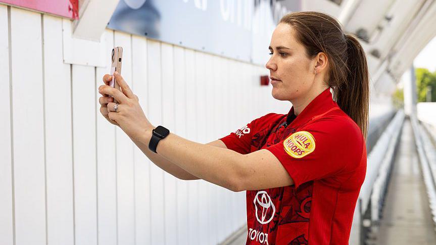 Nat Sciver-Brunt in action for England women's cricket team