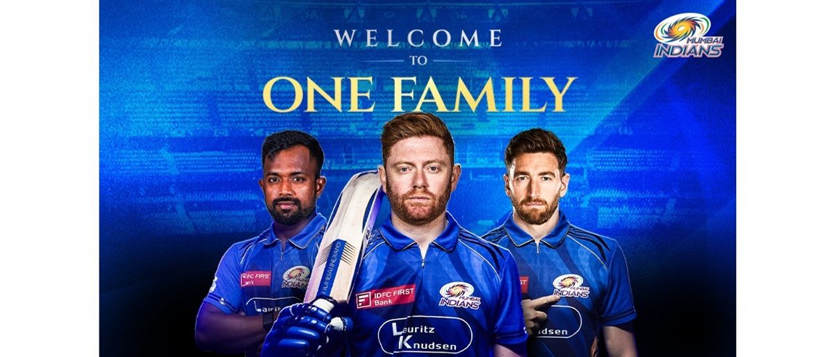 Richard Gleeson celebrates a wicket for Mumbai Indians in IPL 2025
