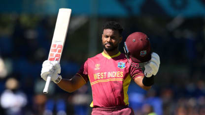 Roston Chase celebrates a significant milestone as West Indies Test captain