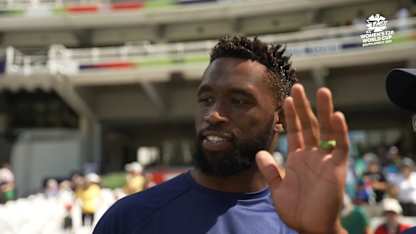 Kagiso Rabada celebrates a wicket during an international match